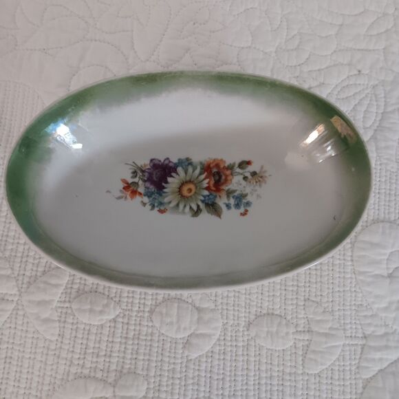 Greiner & Herda Oberkotzau GHO Bavarian Lusterware Oval Porcelain Dish - Picture 3 of 8